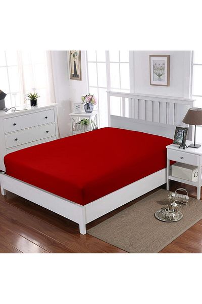 Sisthree Elastic 100% Cotton Combed Bed Sheet Single
