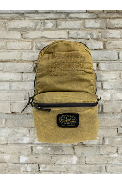 Old Cotton Kaliteli Vintage Unisex Tek Gözlü Disayn Sırt Günlük Okul Gezi Çan...
