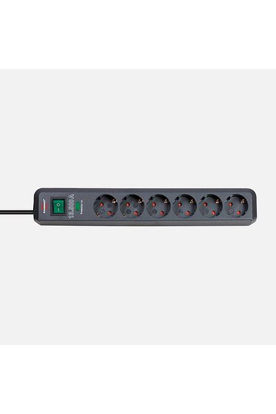 Brennenstuhl Eco Line 6-Piece 13.500a Surge Protected Switched Socket