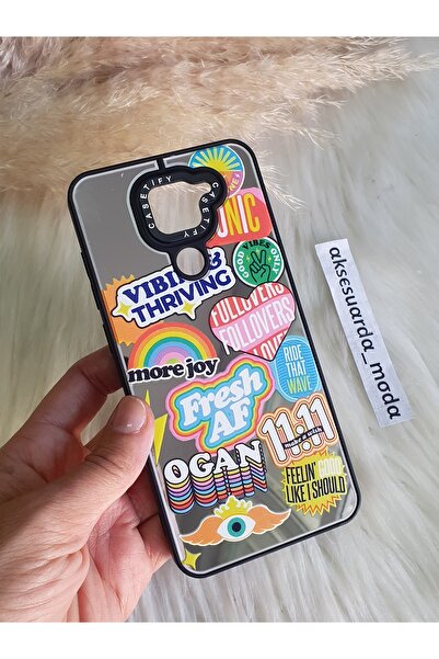 Aksesuarda Moda XİAOMİ REDMİ NOTE 9 UYUMLU AYNALI DESENLİ KILIF