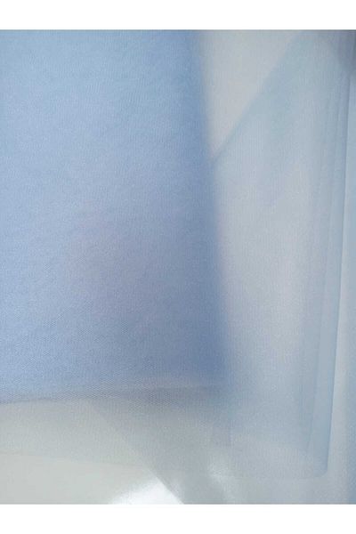 Minihobiyum (1.Quality) 5 Meters Tall 3 Meters Width Baby Blue Crystal Tulle Bundle Dowry Decoration Tulle