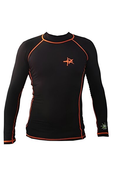 ProDeep Likra Uzun Kol Uv Korumalı Unısex (SİYAH TURUNCU)