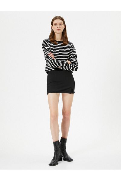 Koton Fustă mini Short Talie Normală cu fermoar