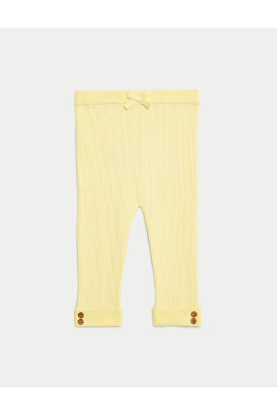 Marks & Spencer Düğme Detaylı Örme Legging Tayt (0-3 Yaş)