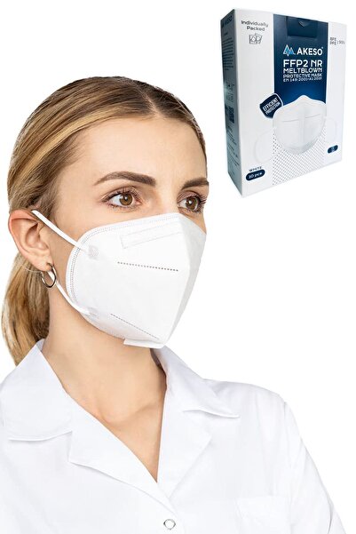 AKESO 20 Adetn95/ffp2 Maske Meltblown Maske Ce Ve Iso Sertifikalı Tekli Paket