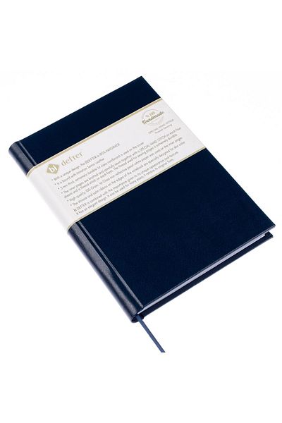 BİDEFTER 100% Handmade, Hand Sewing, (Thread Sewing) Viscose Fabric Binding, Special Design - Unlined Notebook A/4