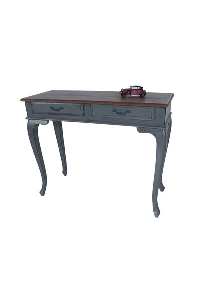 Masifart Ceviz Eskitme Tablalı Dresuar Gri 100 Cm Eskitme Patina