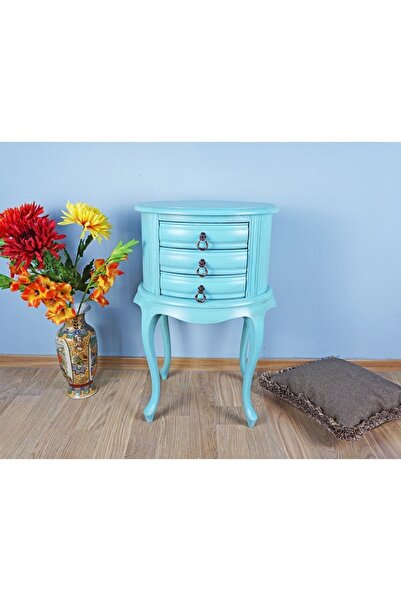 Masifart Sara Turquaz Çekmeceli Komodin