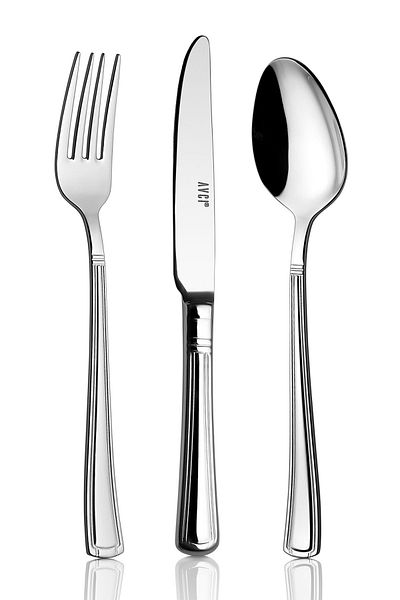 Avcı Nevra 84 Piece Fork Spoon Knife Set 18/10 Stainless Steel
