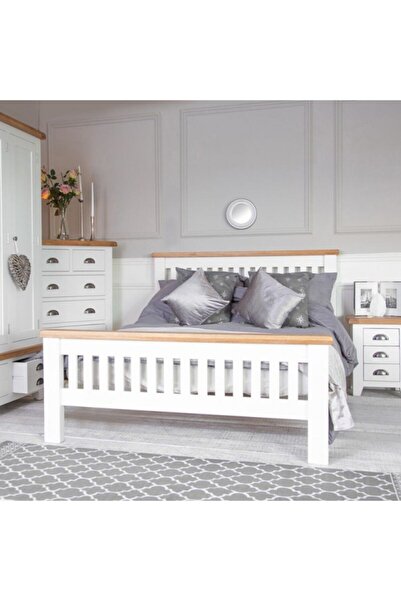 Masifart Frame Çift Kişilik Karyola Latalı Somya