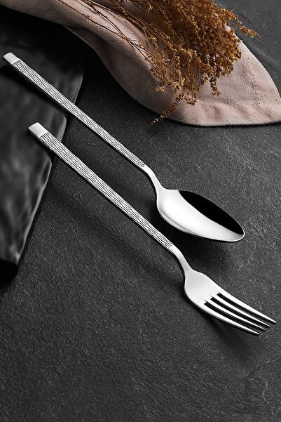 Avcı Pera 30 Piece Fork Spoon Set 18/10 Stainless Steel