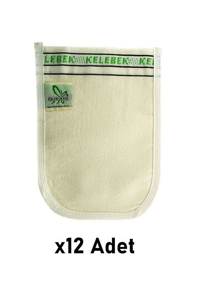 Kelebek Kese Butterfly Extra Thick White Bath Bath Bladder 12 Pieces