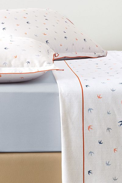 Puffy Set Ruth Double Ranforce Pique - Albastru