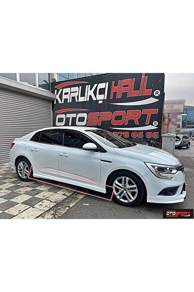 OTOSPORT Renault Megane 4 Sedan Marşpiyel Sağ Sol Takım Fiberglass Boyasız