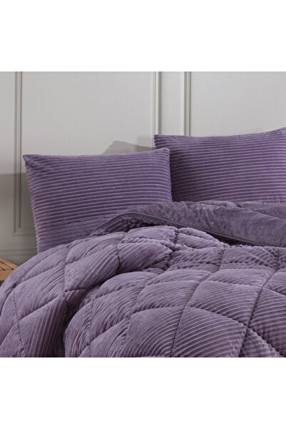 Hobby Premium Soft Single Duvet Set Ash Purple