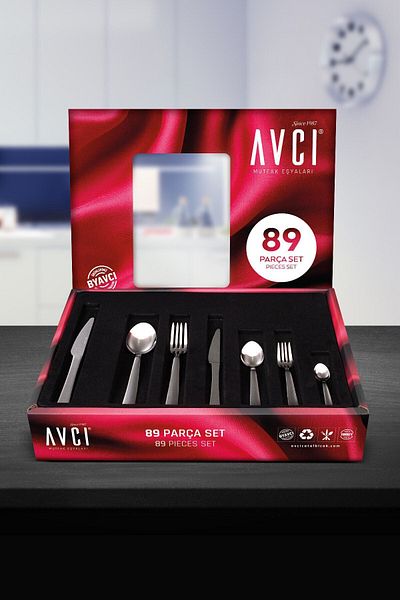 Avcı طقم أدوات مائدة اسطنبول 89 قطعة