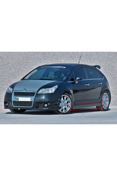 Genel Markalar ® Citroen C4 Marşpiyel Fiberglass Boyasız