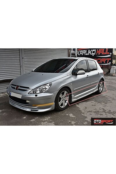 OTOSPORT Peugeot 307 Geniş Marşpiyel Sağ Sol Takım Fiberglass Boyasız