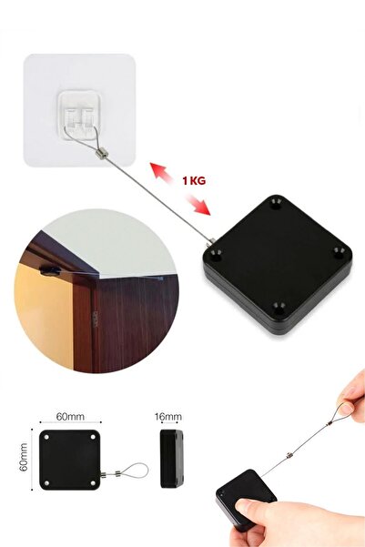 SPELT Yoyo Çelik Tel Ipli Otomatik Makaralı Kapı Kapatıcı Çekici 120cm