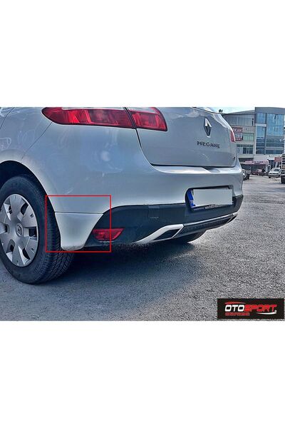 Genel Markalar Renault Megane 3 Hb Arka Tampon Flap Fiberglass Boyasız