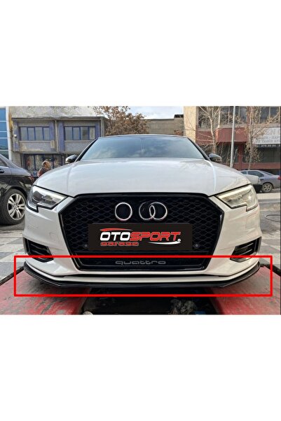 OTOSPORT Audi A3 8v Sedan Ön Tampon Alt Lip Fiberglass Boyasız