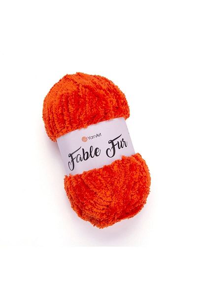 Yarnart Fable Fur - Πλεκτό Νήμα Χειροποίητο Κόκκινο-980