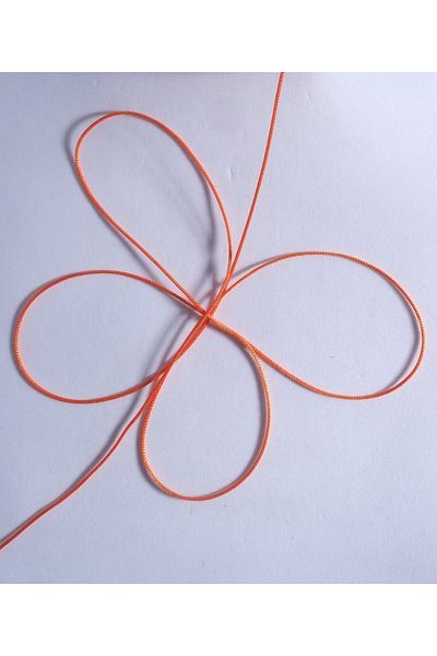 Eskişehir hobi sanat 1 mm 10 μέτρα λεπτό Microcord αλεξίπτωτο κορδόνι πορτοκαλί χρώμα κολιέ βραχιόλι κοσμήματα σχέδιο κλωστή