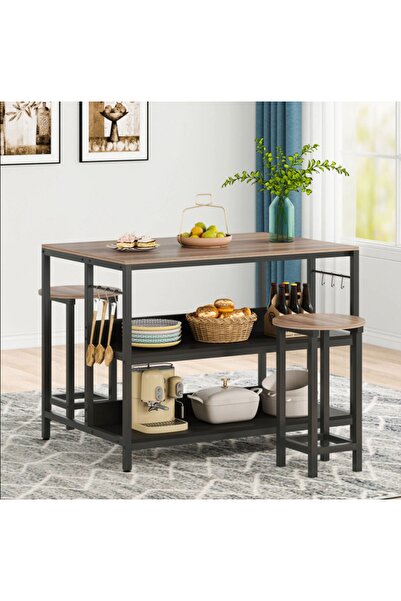 Zizuva Tasarım Raflı Mutfak Masası Takımı