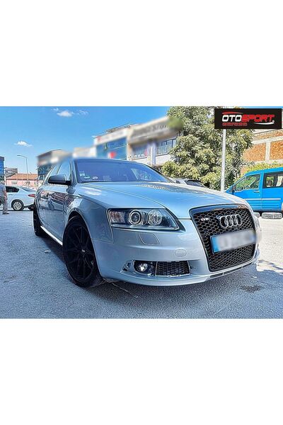 OTOSPORT Audi A6 C6 Sline Marşpiyel Sağ Sol Takım Fiberglass Boyasız