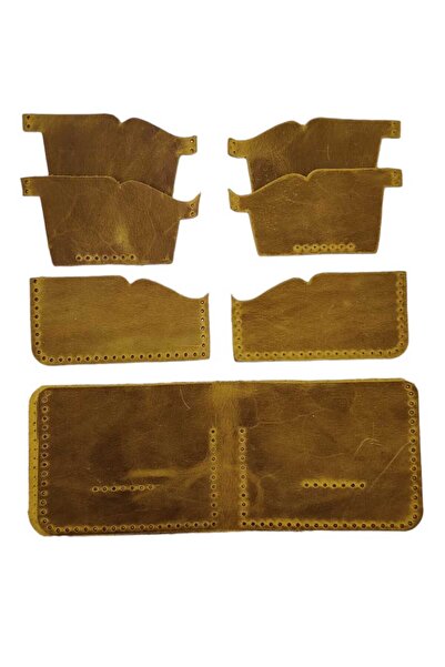 ÜMİT DERİCİLİK Hazır Kesilmiş Crazy Deri Cüzdan Dikime Hazır