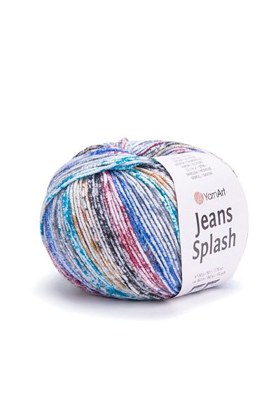 Yarnart Jeans Splash - Μαρμάρινο Χειροποίητο Πλεκτό Νήμα Ebruli-942