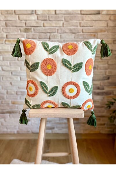 SWITA Home Design 4-Piece Combination Punch Embroidered Throw Pillow Cover (panch)