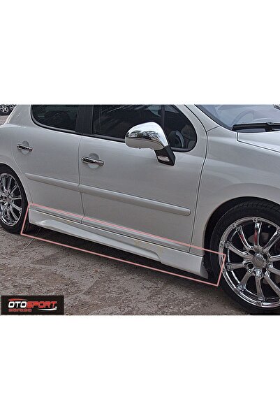 OTOSPORT Peugeot 207 Marşpiyel Sağ Sol Takım Fiberglass Boyasız