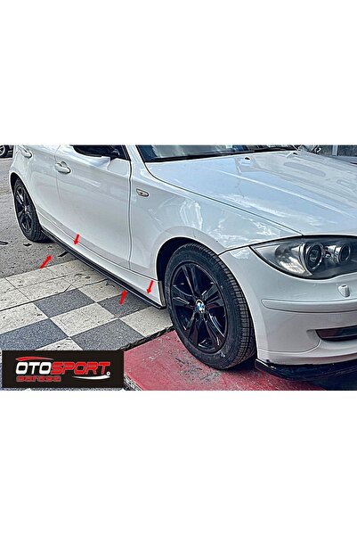 OTOSPORT Bmw E87 Marşpiyel Lip Sağ Sol Takım Fiberglass Boyasız