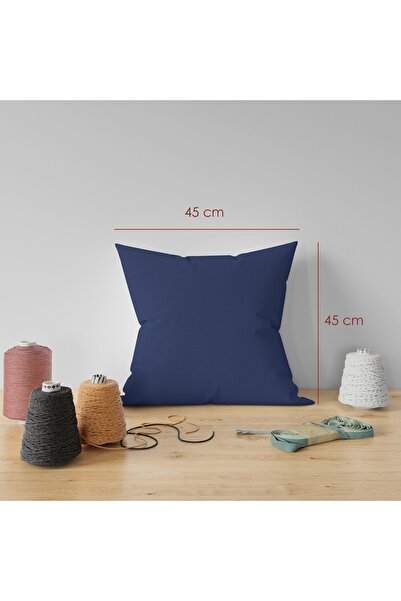 PERDEYERİ مجموعة من 4 أغطية وسائد مسطحة من جلد الغزال مقاس 40 × 40