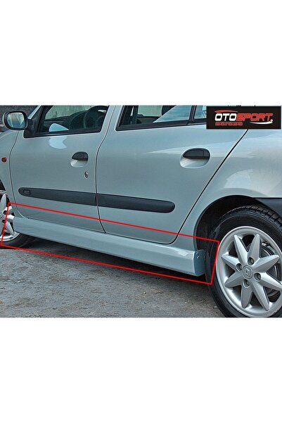 OTOSPORT Renault Clio 2 Marşpiyel Sağ Sol Takım Fiberglass Boyasız