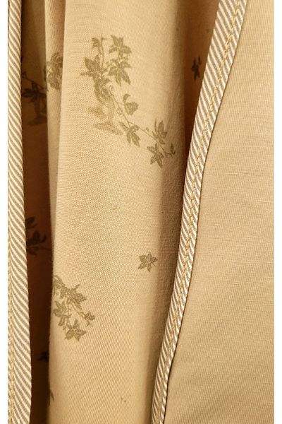 Alpar Tekstil Beige Mink/Green Floral Girl-Boy Baby Swaddle Blanket - Cotton and Soft Double Layer Combed Cotton