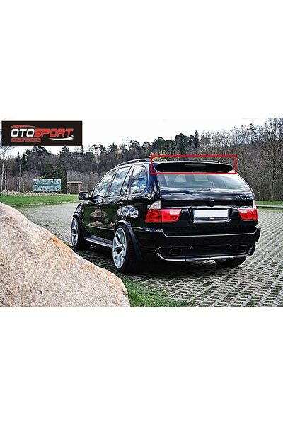 OTOSPORT Bmw X5 E53 Cam Üstü Spoyler Fiberglass Boyasız