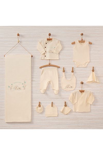 Bebbek Baby Organic Elephant 10 Piece Newborn Hospital Exit Set