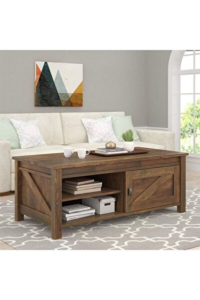 Masifart Meta Ahşap Orta Sehpa