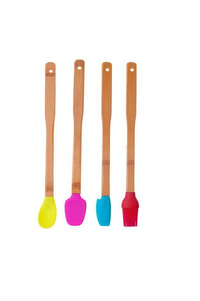 Bambum Zolly Large Set of 4 Bamboo Spatulas