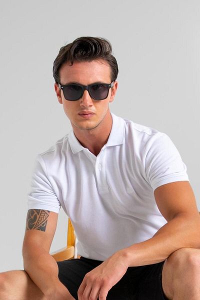 HLT JEANS Ανδρικό μπλουζάκι Polo Collar - Άνετη εφαρμογή, 100% βαμβάκι, που δεν συρρικνώνεται - Hlthe 012001