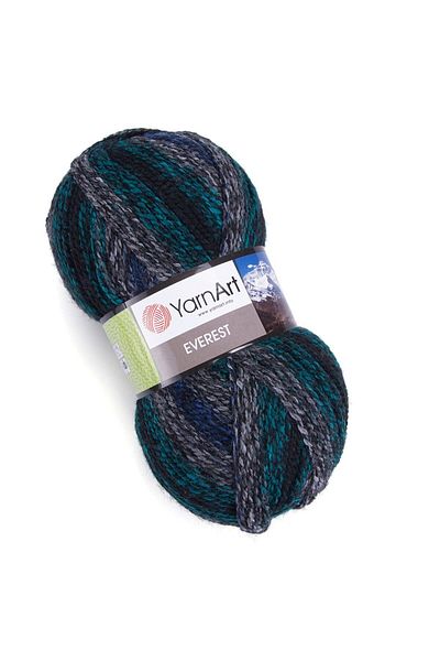 Yarnart Everest - Μαρμάρινο Χειροποίητο Πλεκτό Νήμα Ebruli-7054