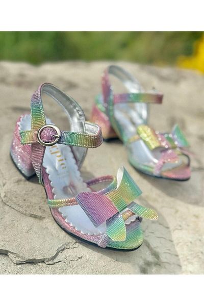 Surpie Shoes Pantofi pentru copii cu toc cu fundă