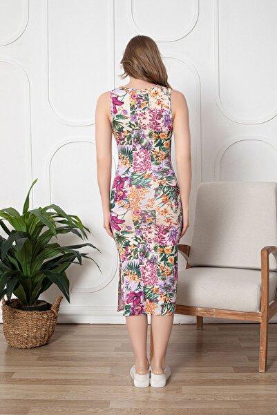 Ramior Premium Midi Kalem Yırtmaçlı Elbise