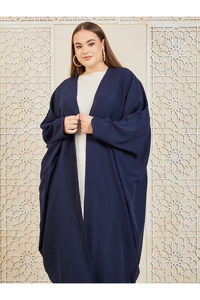 Styli Oversized Textured Maxi Length Kimono