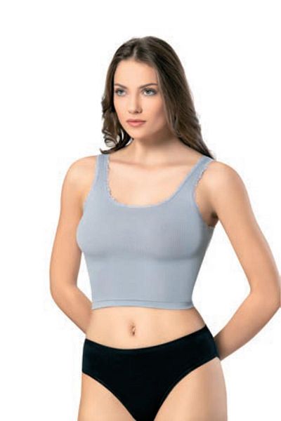 KOTA Camolă crop pentru femei cu bretele groase - 6438