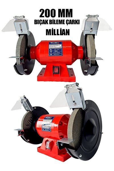 Millian İtalyan Profesyonel 2000 W Çark Motoru ZImpara Balta Bıçak Bileme Mak...