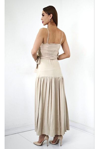 Milestone Linen Dress - Front Layered Design