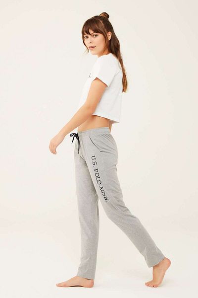 U.S. Polo Assn. Pantaloni de pijama pentru femei, gri Melange 16601